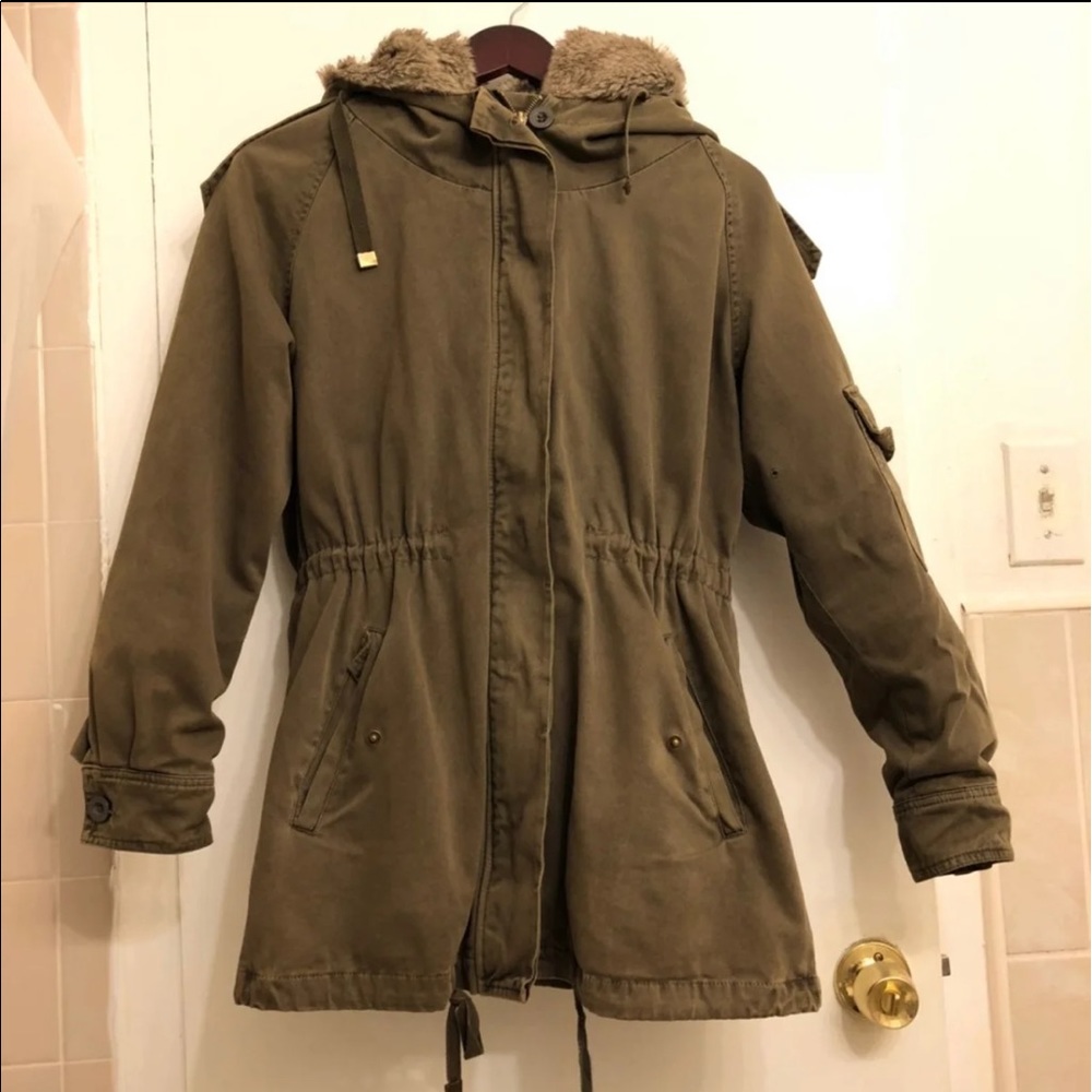 H&M fur lined parka